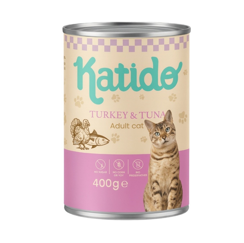 Katido kassitoit Turkey with Tuna, 400g