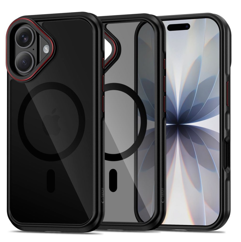 Tech-Protect MAGHYBRID MagSafe iPhone 17 Black/RED