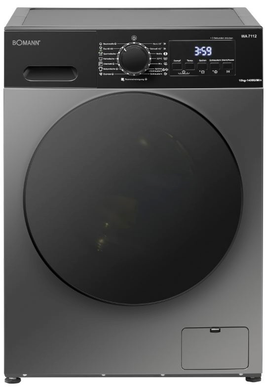 Bomann pesumasin WA7112T Washing Machine, 10kg, 1400 p/min, hall