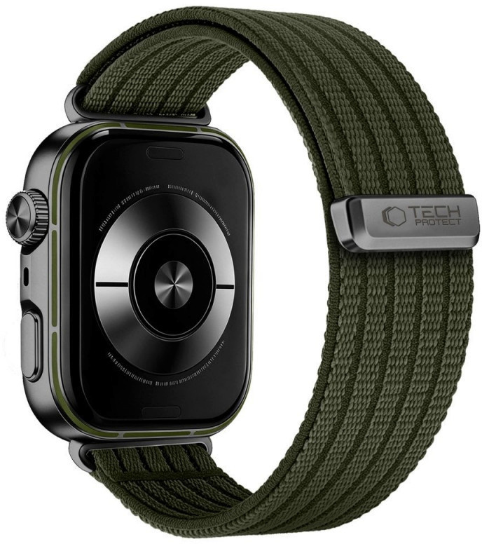 Tech-Protect kellarihm Nylon Huawei Watch Fit 3/4/4 Pro/5/5 Pro, military green