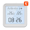 Gosund termostaat S6 Smart Temperature and Humidity Sensor Wi-Fi, LCD Screen, Backlight, valge