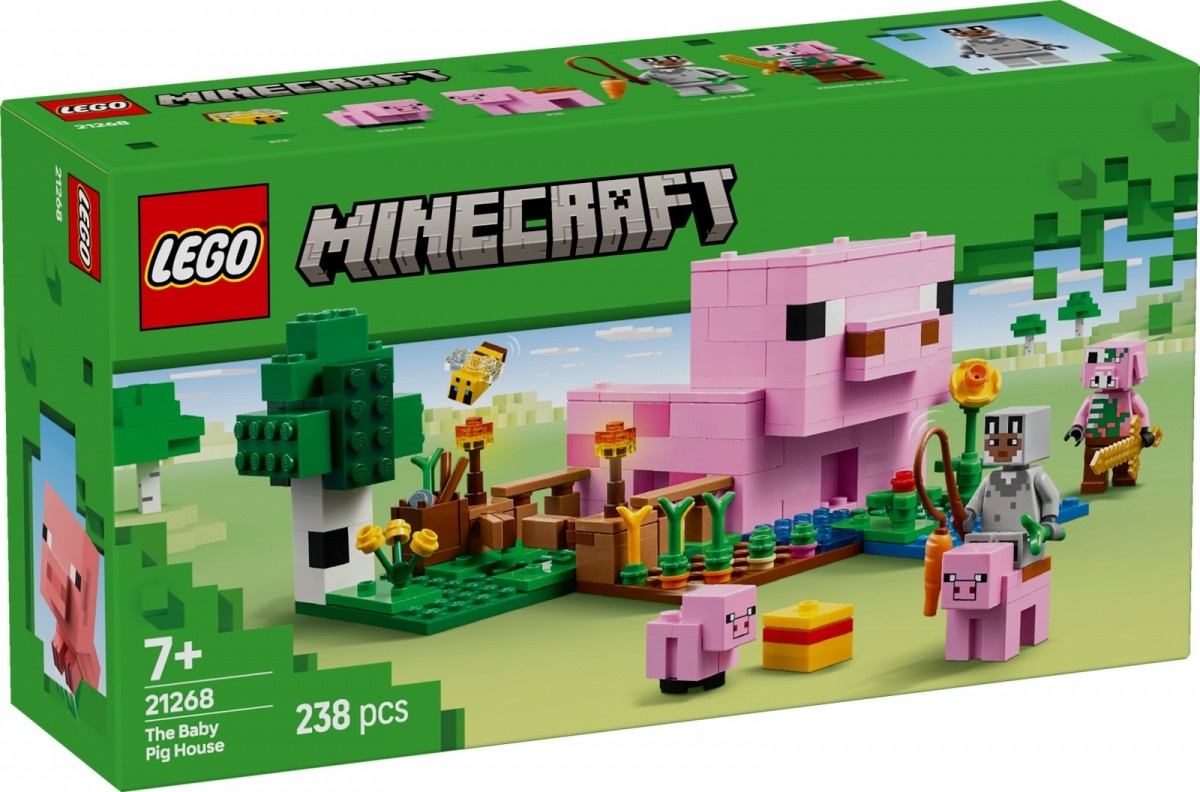 LEGO klotsid 21268 Minecraft Das Babyschwein-Haus