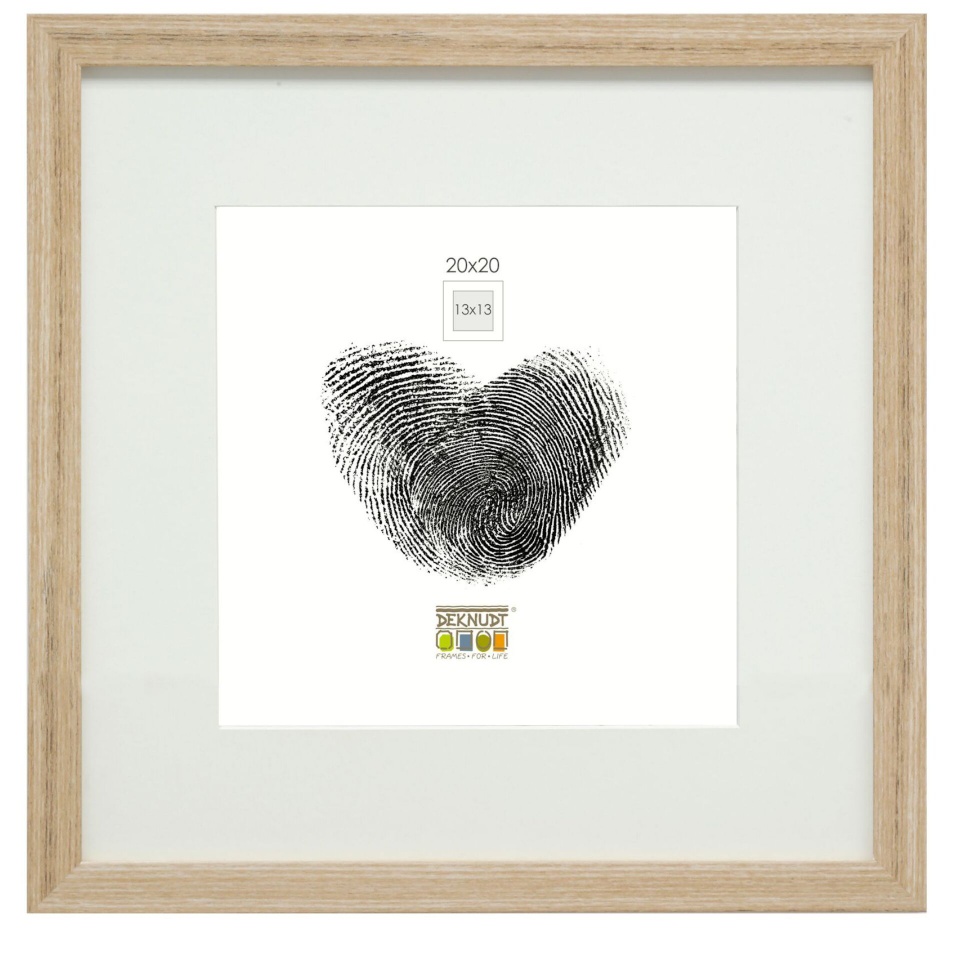 Deknudt pildiraam S66KH1 P1 20x20 Holz eichefarben mit Pptt.