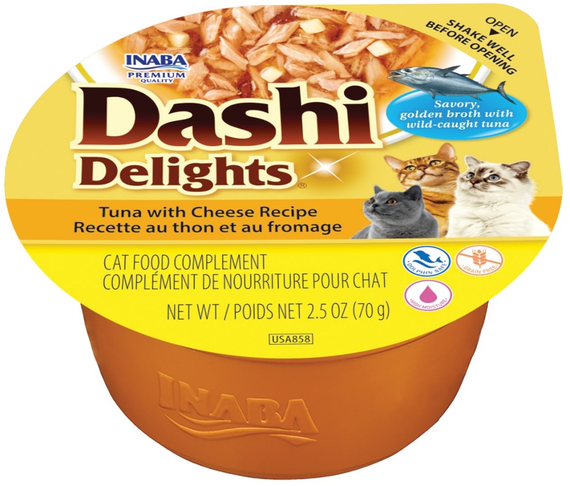 Inaba kassitoit Dashi Delights Tuna with Cheese Recipe, 70g