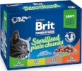 Brit kassitoit Premium by Nature Sterilised Plate Chunks, 12x100g