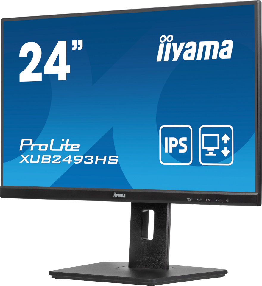 iiyama monitor 60.5cm (23.8") XUB2493HS-B6 16:9 HDMI+DP IPS Lift Retail