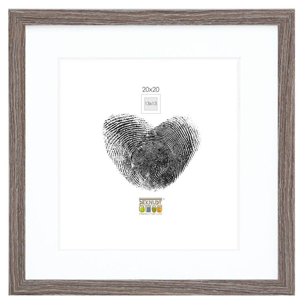 Deknudt pildiraam S66KH3 P1 20x20 Holz hall tamm mit Passepartout