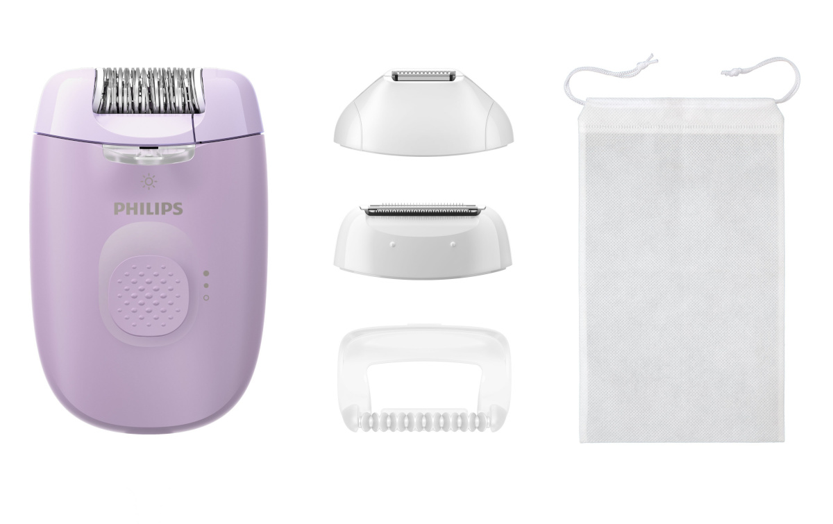 Philips epilaator BRE257/00 Satinelle Essential Corded Compact Epilator, lilla