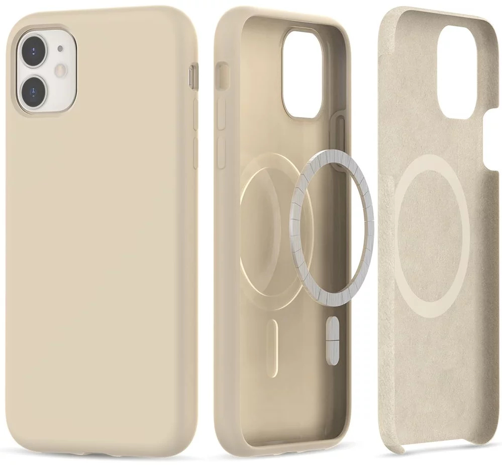 Tech-Protect kaitsekest Silicone MagSafe (iPhone 11), beež