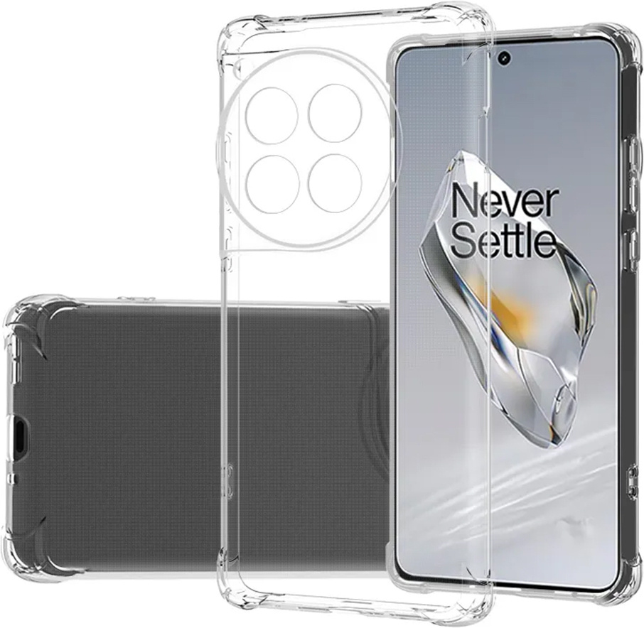 Insmat kaitsekest Impact Case takakuori, OnePlus 12, Transparent