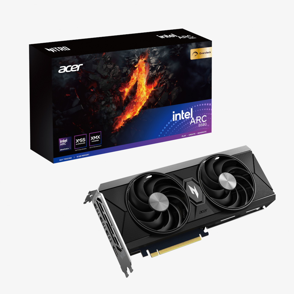 Acer videokaart Nitro Intel® Arc B580 OC 12 GB