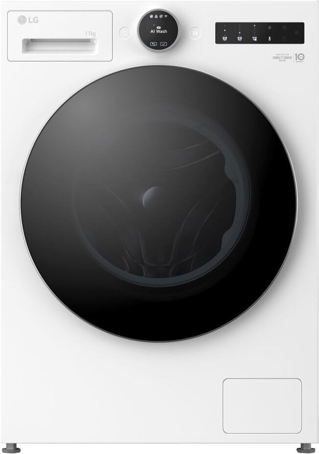 LG pesumasin F4X7011TWS Washing Machine, 11kg, 1400 p/min, valge