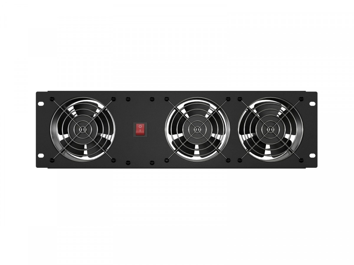 Lanberg Ventilation panel vertical 19 inches for rack cabinet, 3 fans, 230V, must