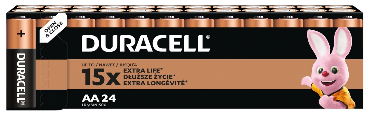 Duracell patarei AA/MN1500 24 tk