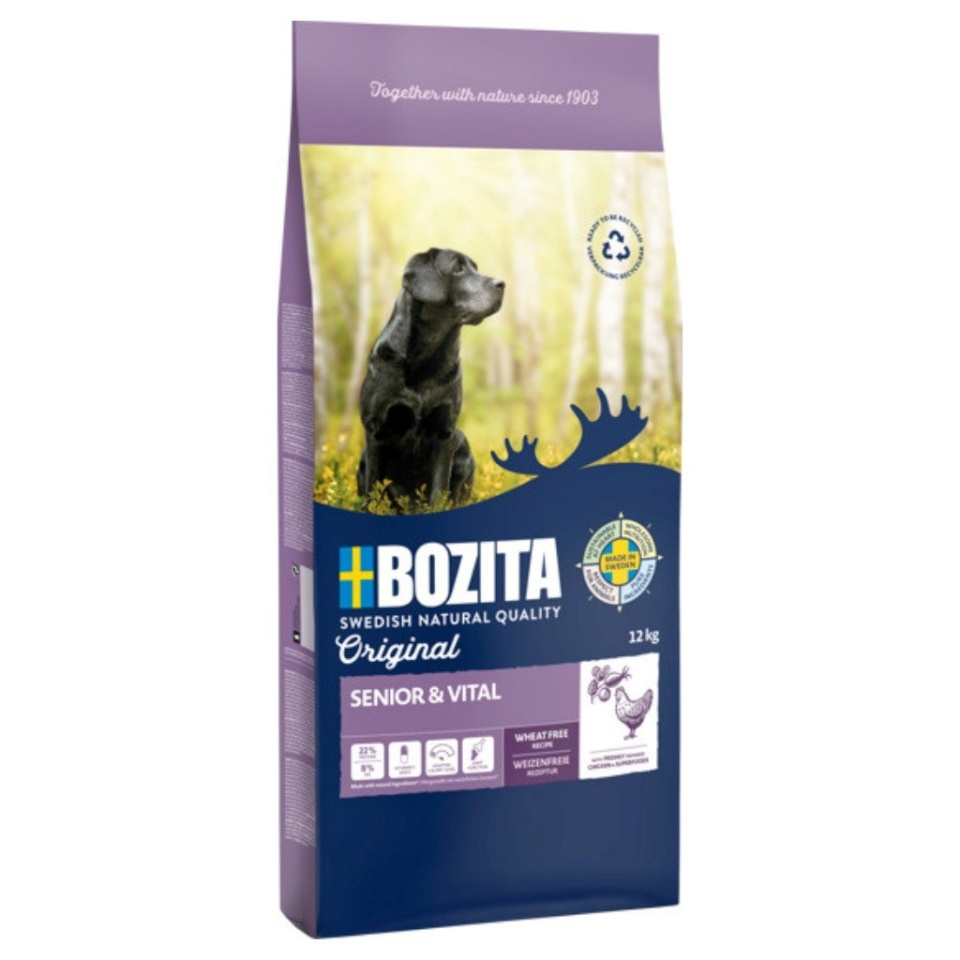 Bozita kuivtoit koerale Original Senior & Vital Chicken, 12kg