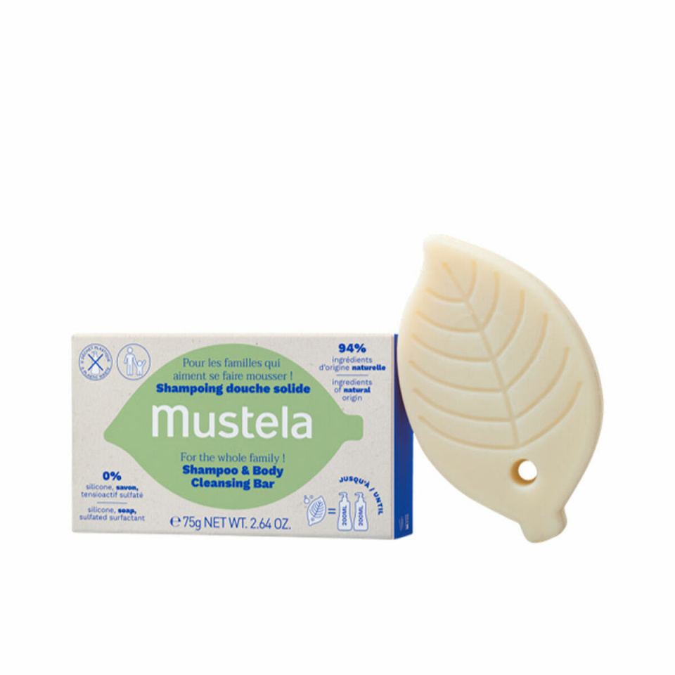 Mustela šampoon Bébé Shampoo & Body Cleansing Bar 75g, lastele