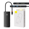 Baseus USB jagaja Hub OS Lite 6-Port USB-C -> HDMI + 2x USB3.0 + PD + SD/TF, must