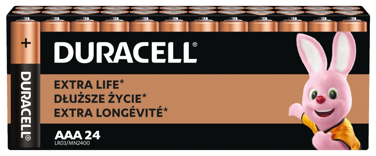 Duracell patarei AAA/MN2400 24 tk