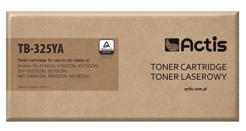 ACTIS tooner TB-325YA replacement for Brother TN-325Y, Standard, 3500 pages, kollane