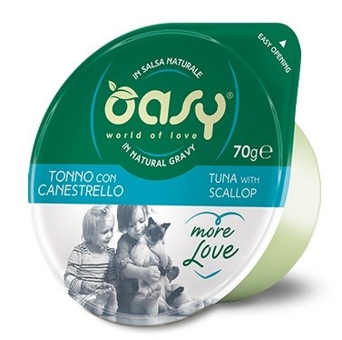 Oasy kassitoit More Love Tuna with Scallop, 70g