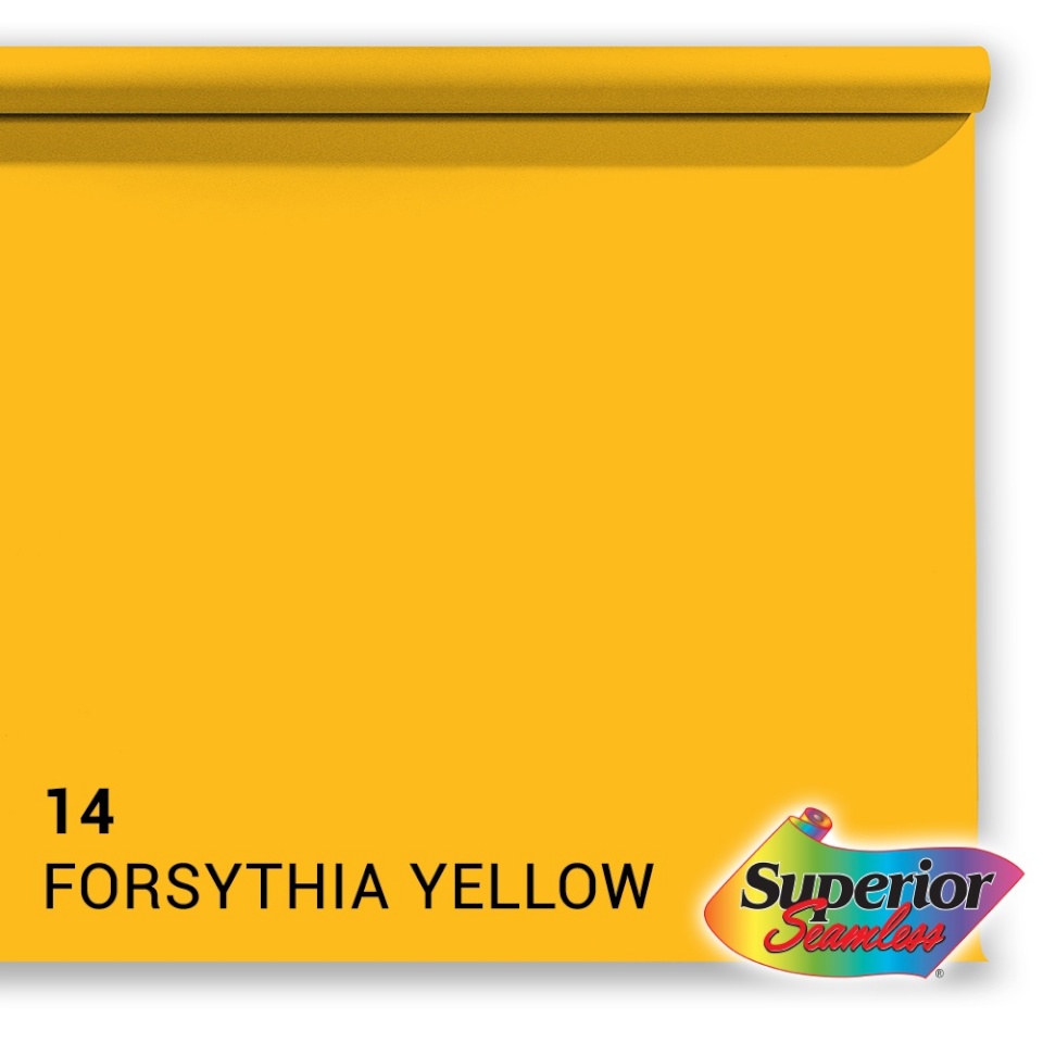 Superior taust Background Paper 14 Forsythia Yellow 1.35x11m