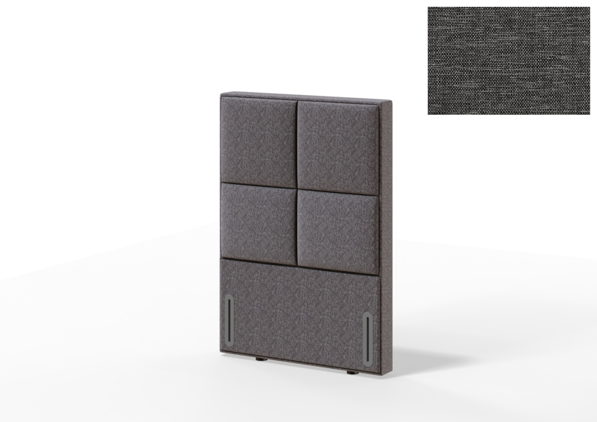 Sleepwell voodiots RED/BLACK KRONANG,  91x12x130cm, MANGO tumehall