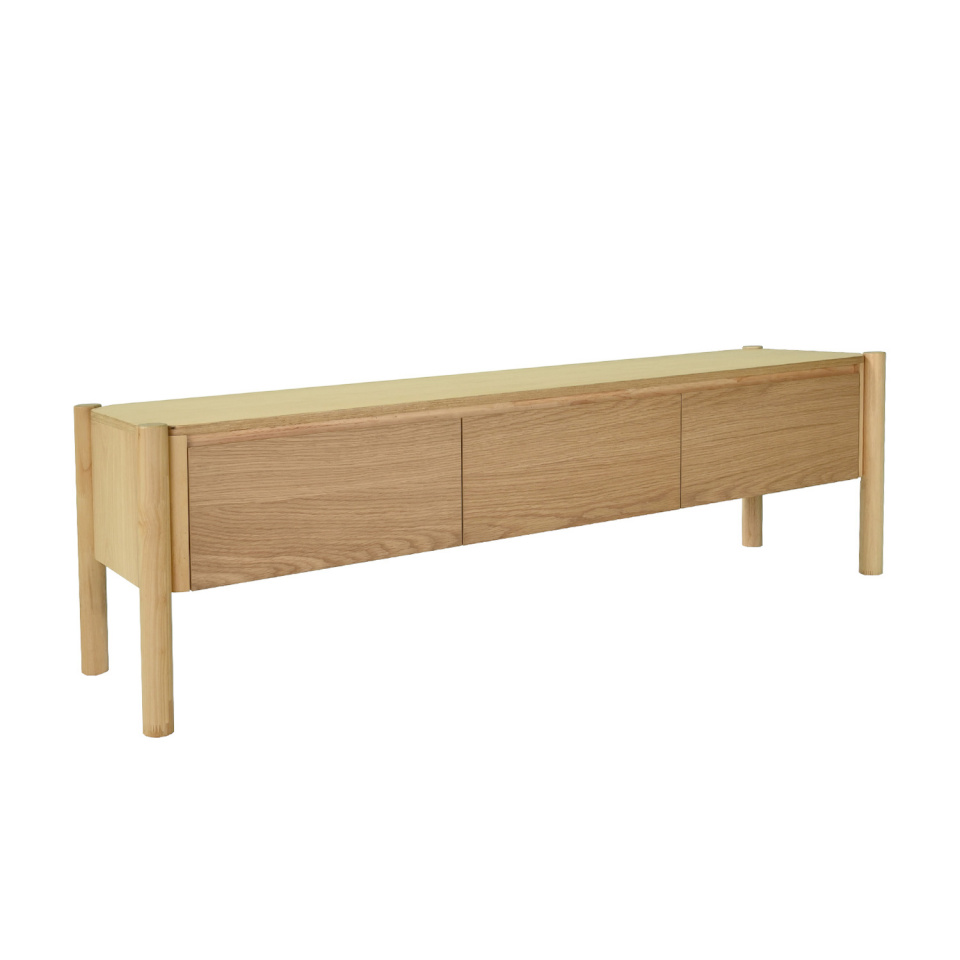 H4Y TV laud Gardenia, 183x43x50,5cm, tamm