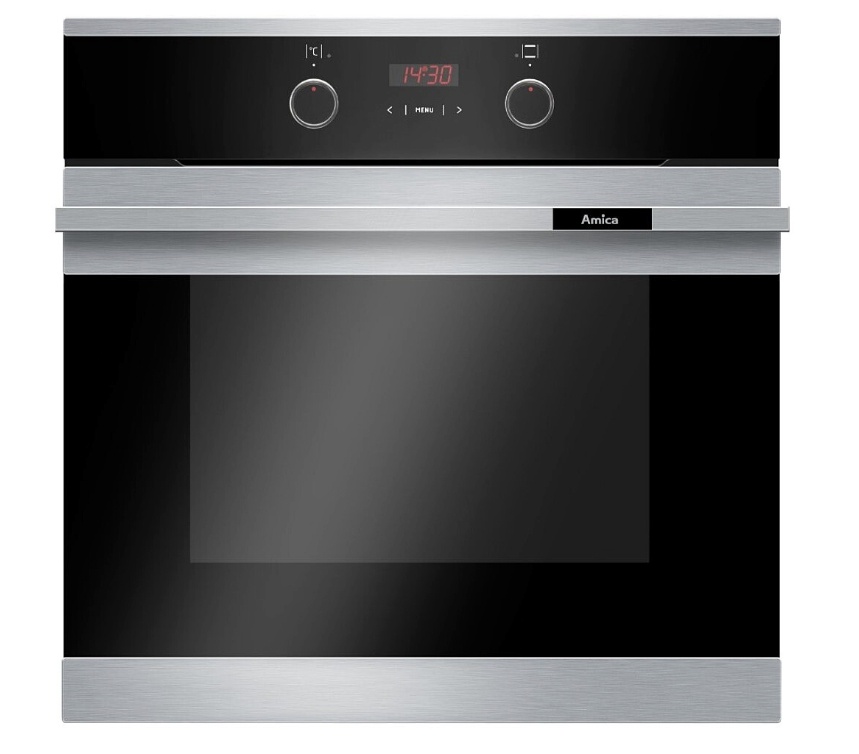 Amica integreeritav ahi EB6521 Fusion Electric Oven, must/roostevaba teras
