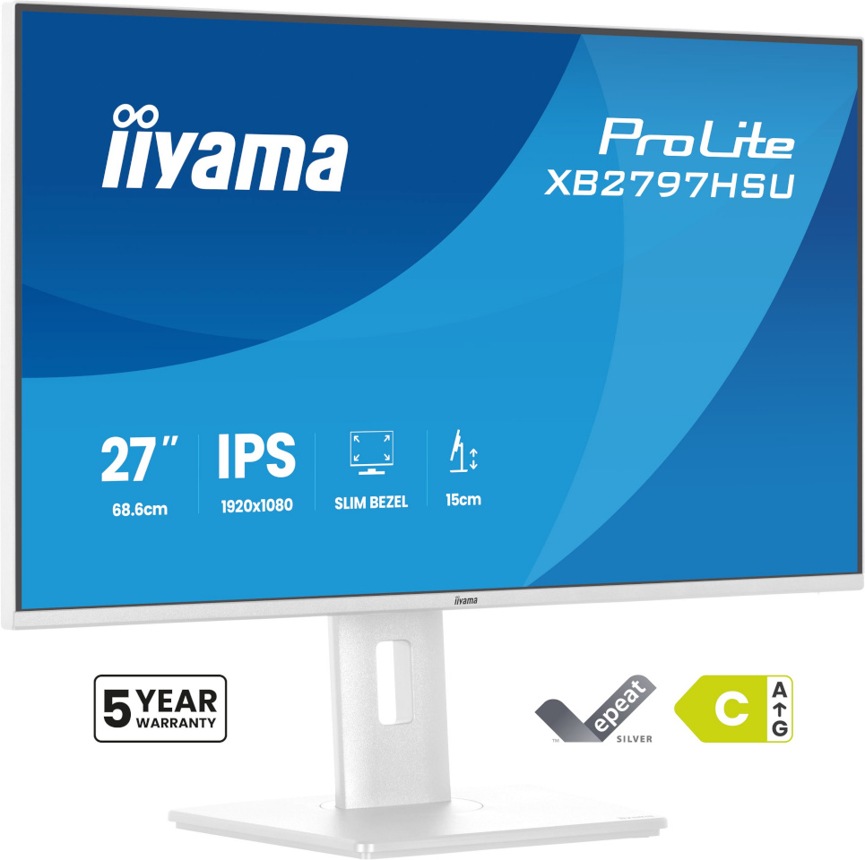 iiyama monitor 68.6cm (27") XB2797HSU-W1 16:9 HDMI+DP+2xUSB-C IPS