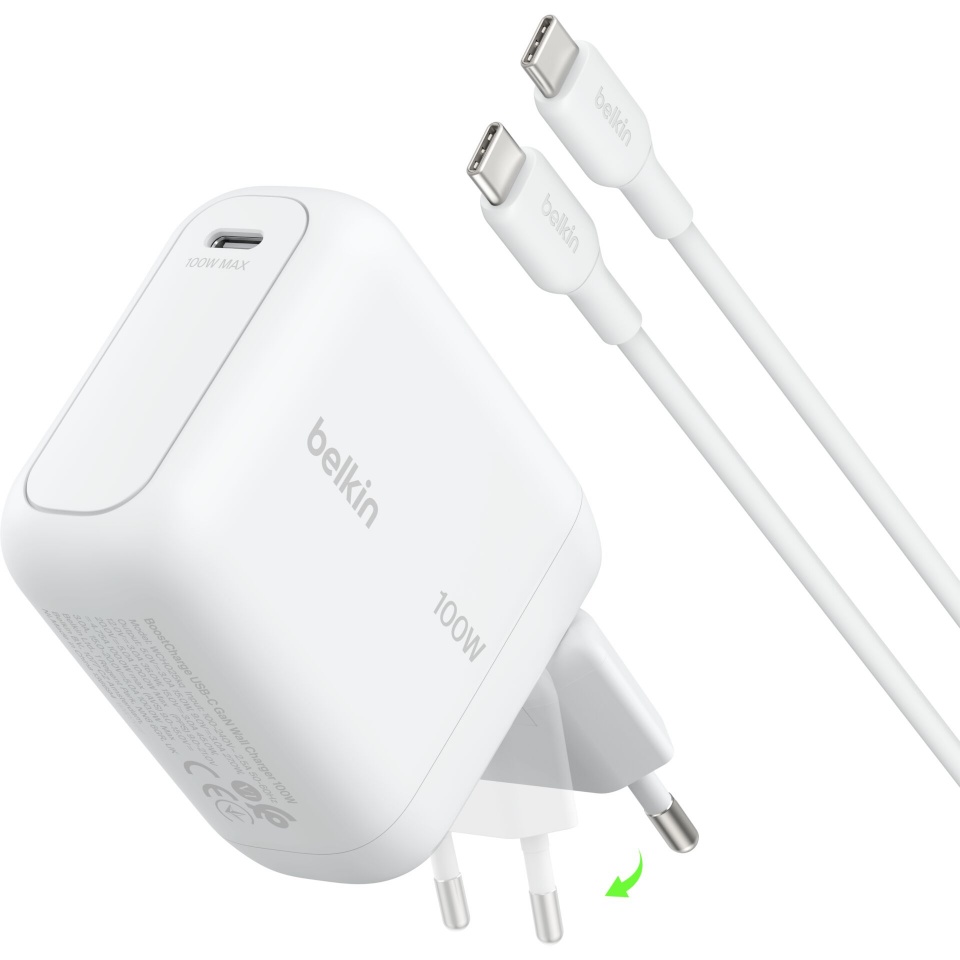 Belkin laadija BOOSTCharge 100W USB-C GAN kla.St+Kab.w.WCH025KQ1.5WHB6