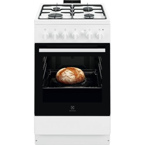 Electrolux gaasipliit LKG500013W , 50 cm, 4 x gaas, gaasiahi, valge