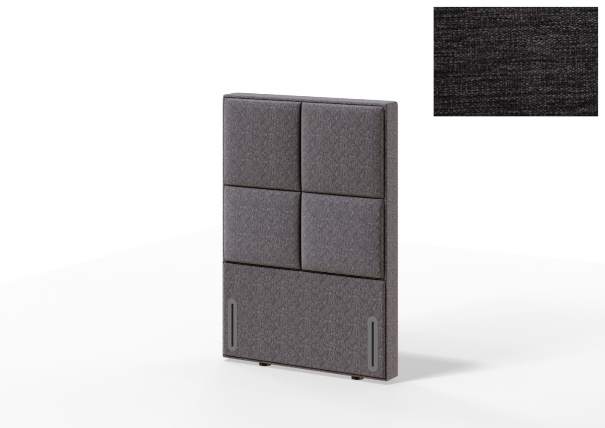 Sleepwell voodiots RED/BLACK KRONANG,  91x12x130cm, VERANO tumehall