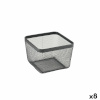 Confortime Universaalne korv must Metall 24,5x24,5x17cm (8tk)