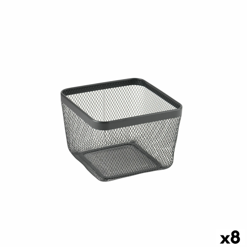 Confortime Universaalne korv must Metall 24,5x24,5x17cm (8tk)
