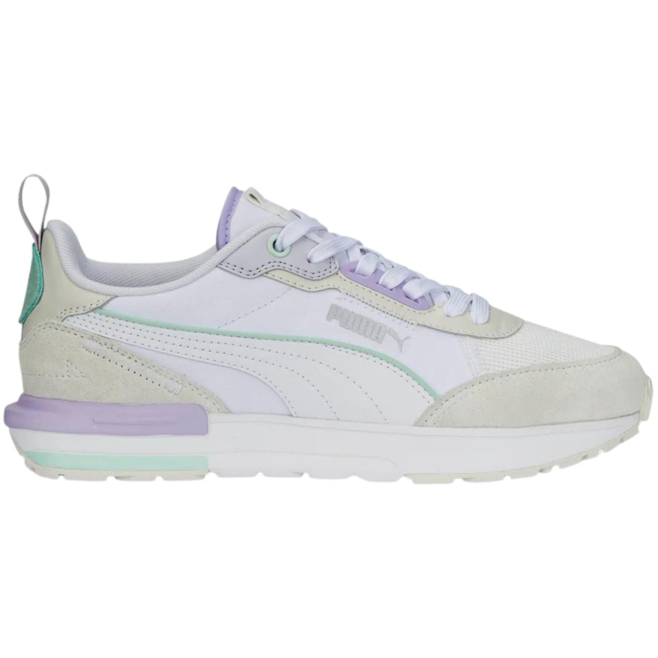 Puma treeningjalatsid R22 Beżowo-lilla-valge 383462 25 suurus 38,5