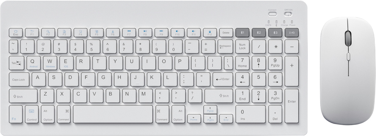 Omega juhtmevaba klaviatuur + hiir OKM2658W US