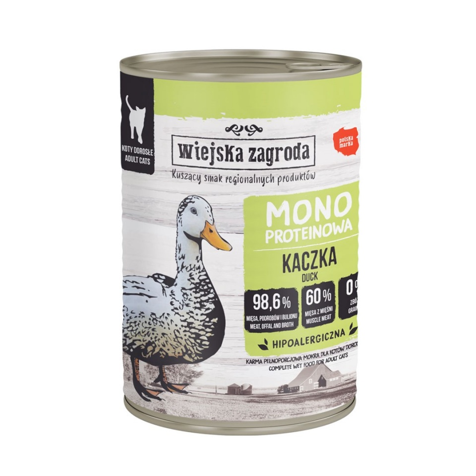 Country Farm kassitoit Monoprotein Duck, 400g