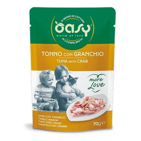 Oasy kassitoit More Love Tuna with Crab, 70g