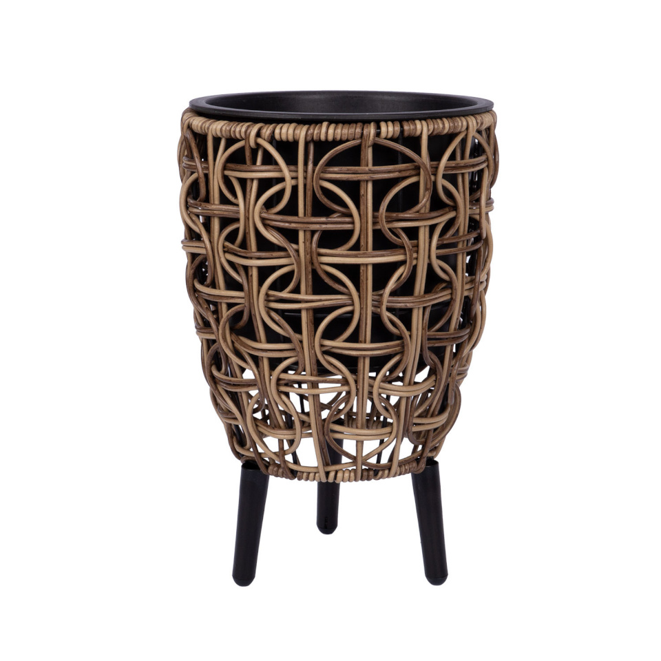 H4Y lillepott WICKER, 21x21x32cm, pruun