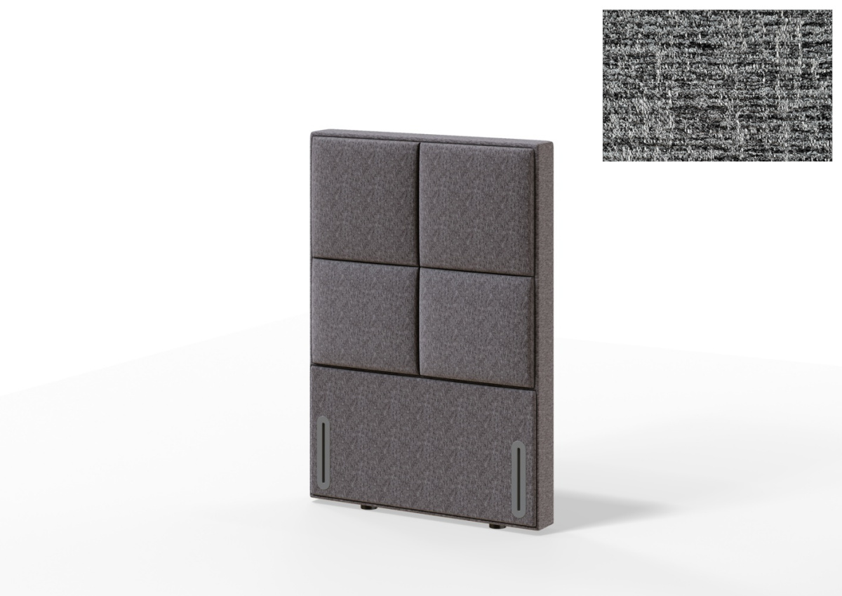 Sleepwell voodiots RED/BLACK KRONANG,  91x12x130cm, AVOLA tumehall