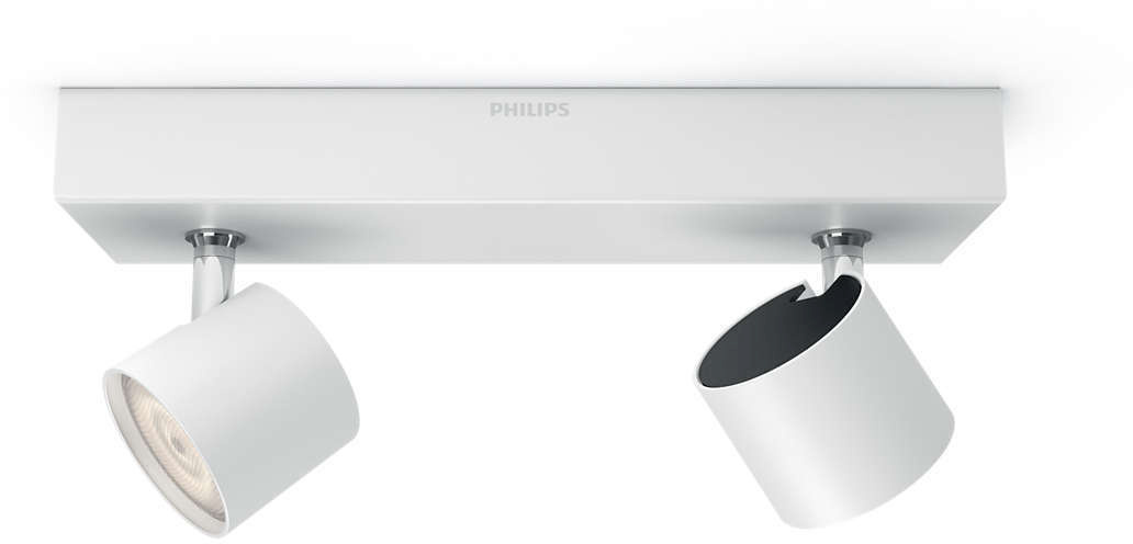 Philips Star WarmGlow LED-kohtvalgusti, 2 x 4,5 W, valge