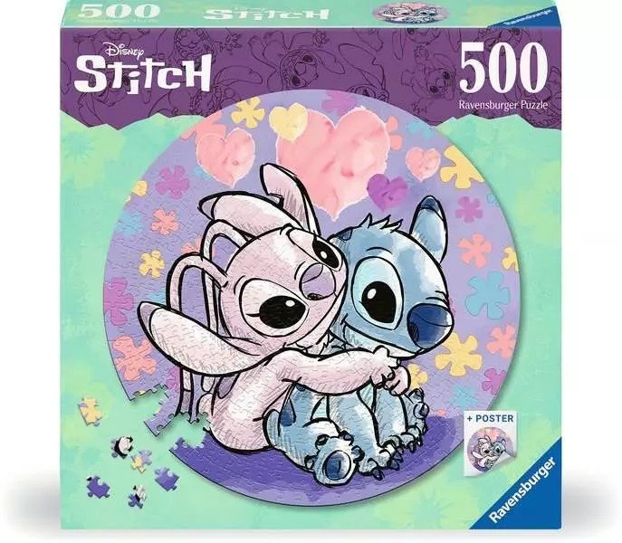 Ravensburger pusle Circle of Colors Rundpuzzle Stitch (500-osaline)