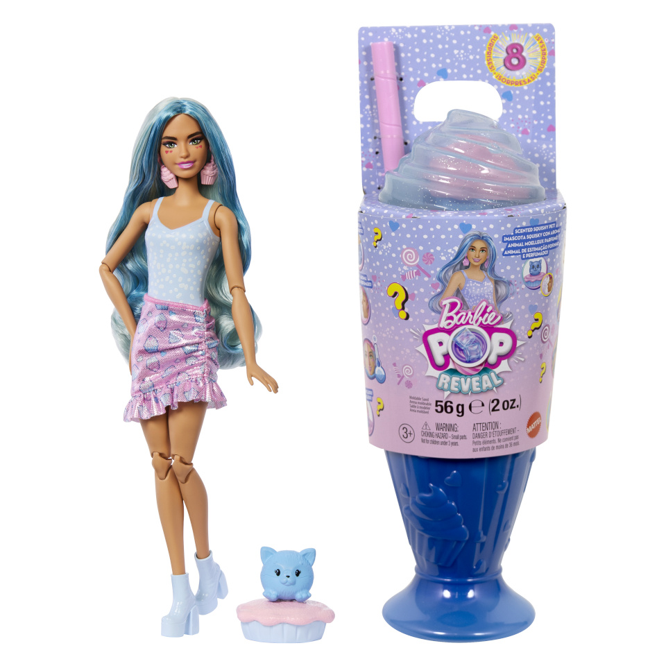 Mattel Barbie Pop! Reveal Barbie Treats Serie - Blaue Puppe