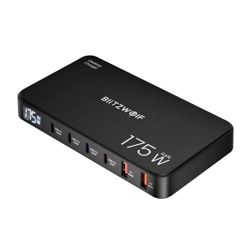 BlitzWolf BW-S30 6-in-1 Charging Station 4xUSB-C + 2xUSB 175W