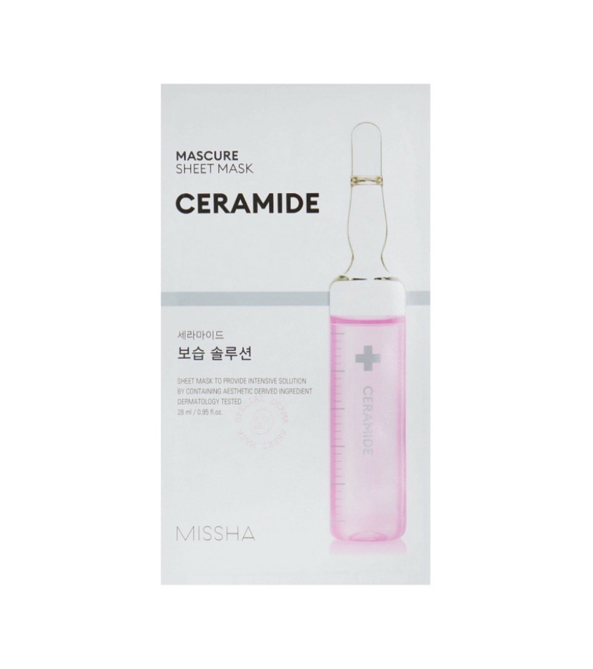 Missha näomask Mascure Sheet Mask Ceramide 28ml, unisex