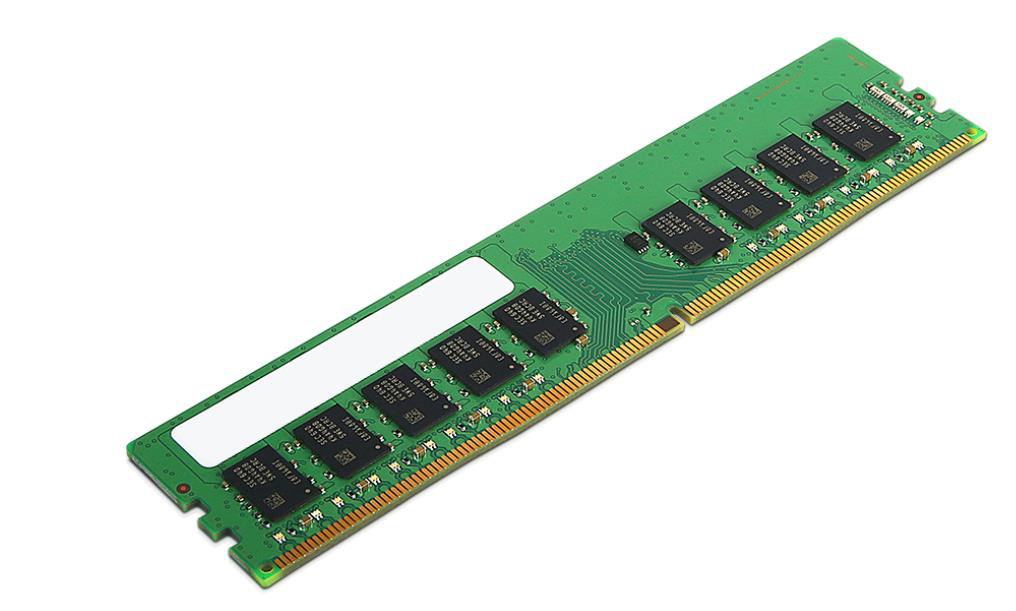 Lenovo - DDR4 - Modul - 8 GB - DIMM 288-PIN - 2933 MHz / PC4-23466 - 1.2 V - ungepuffert - ECC - CRU - grün - for ThinkStation P340 30DH, 30DJ, 30DK, 30DL, 30DM, 30DN
