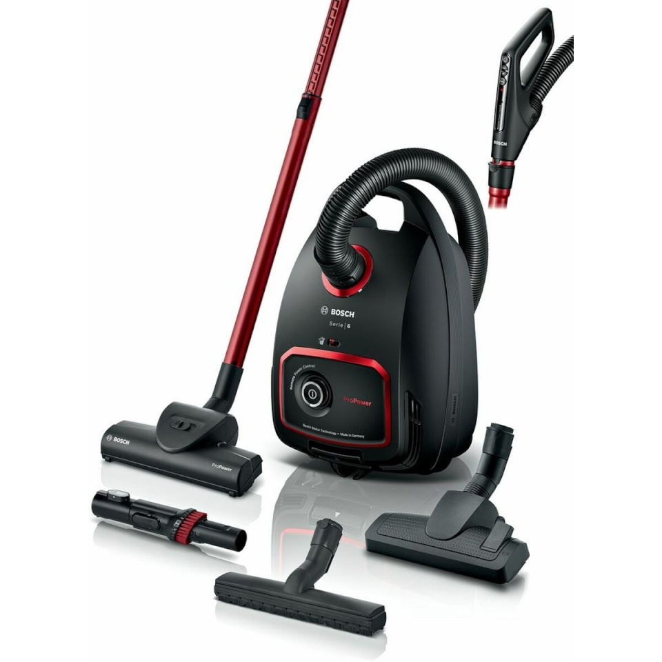 Bosch tolmuimeja BGL6POW1 Vacuum Cleaner, 850W, must/punane