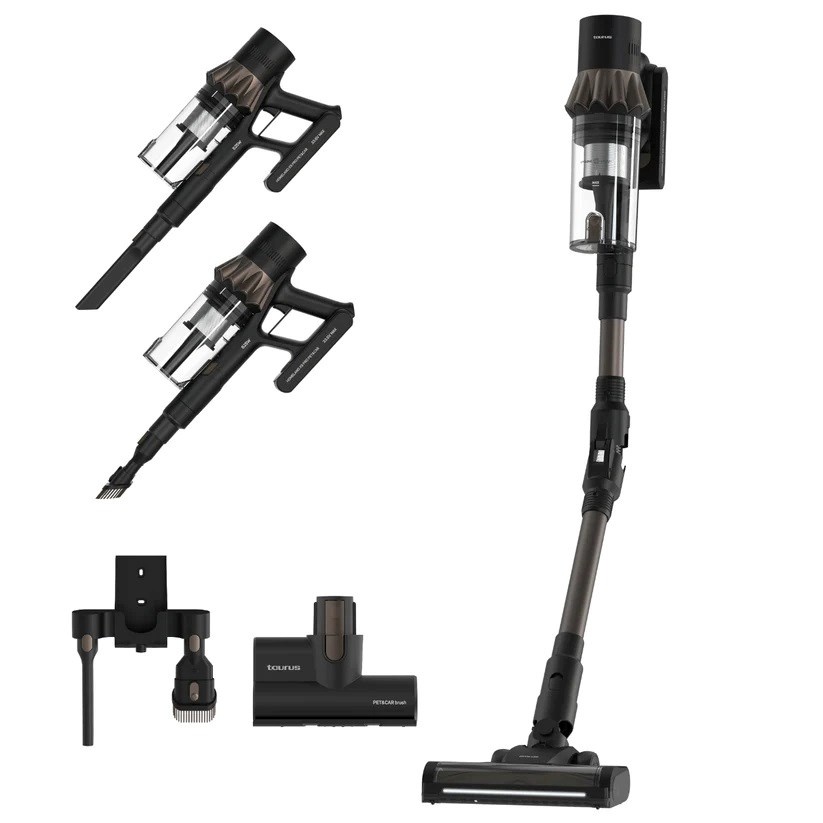 Taurus tolmuimeja Homeland X9 Pro Pet & Car Cordless Stick Vacuum Cleaner Battery-powered Dry HEPA Bagless 0,7 l 615 W must, pruun 2,5 Ah