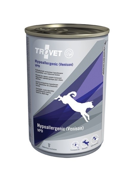 Trovet koeratoit Hypoallergenic VPD with Venison, 400g