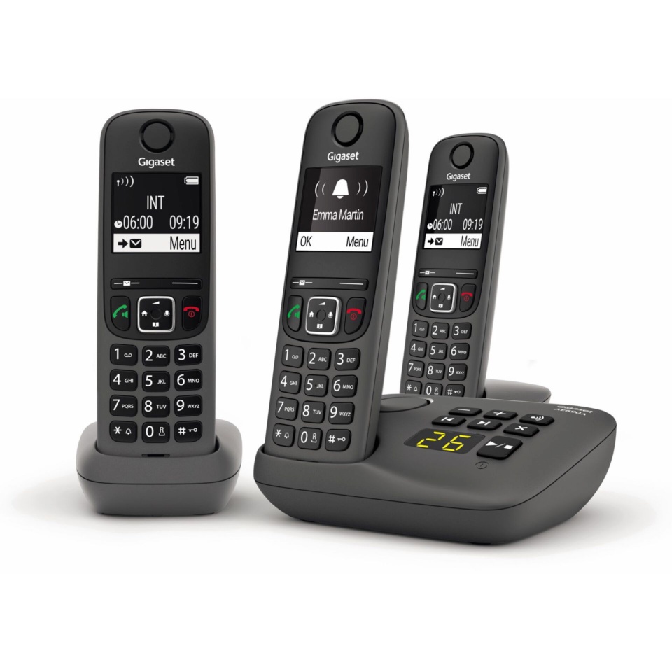 Gigaset telefon AE690A Trio anthrazit